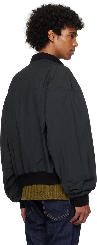 Bomber-takki DSQUARED2 Dsquared2 Superlight 80s Bomber Jacket Musta | S74AM1568_S78520, 2