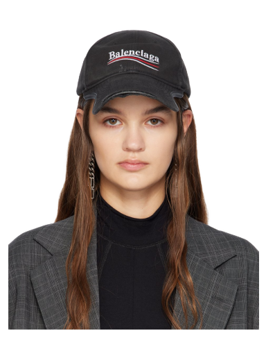 Korkki Balenciaga Up Political Cap Musta | 766861 410B2