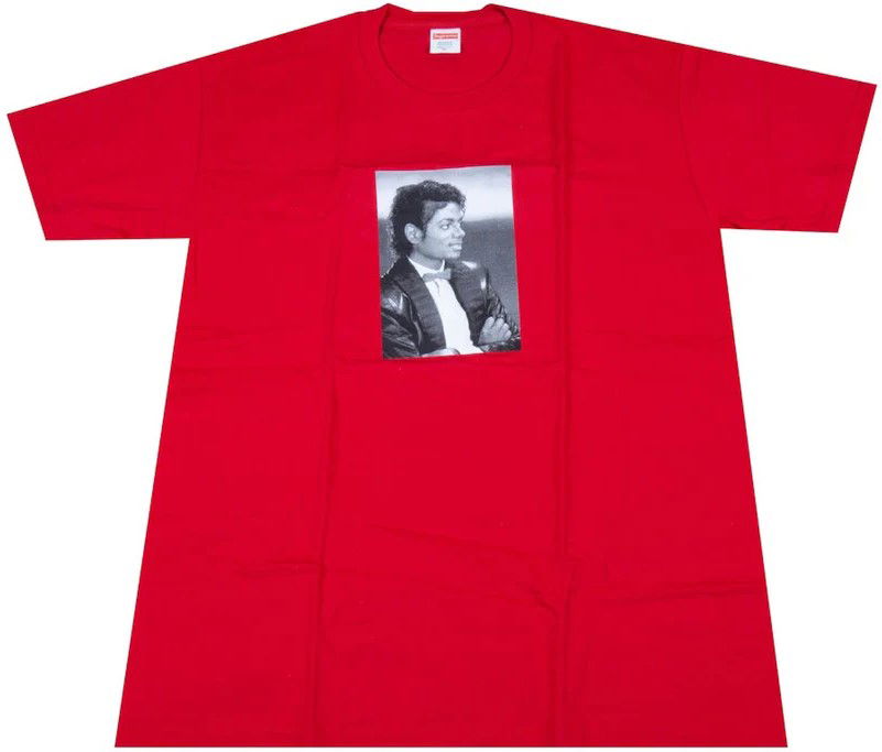 T-paita Supreme Michael Jackson Tee, Size M Punainen | SS17T01101 RED, 0