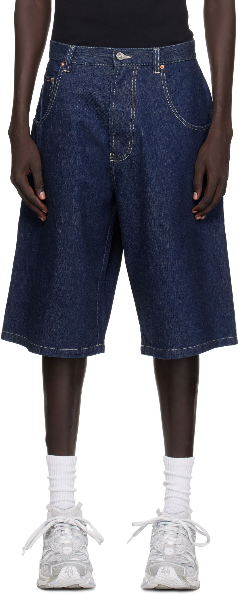 Shortsit VETEMENTS Vetements Hip-Hop Denim Shorts Sininen | UH76DP125N