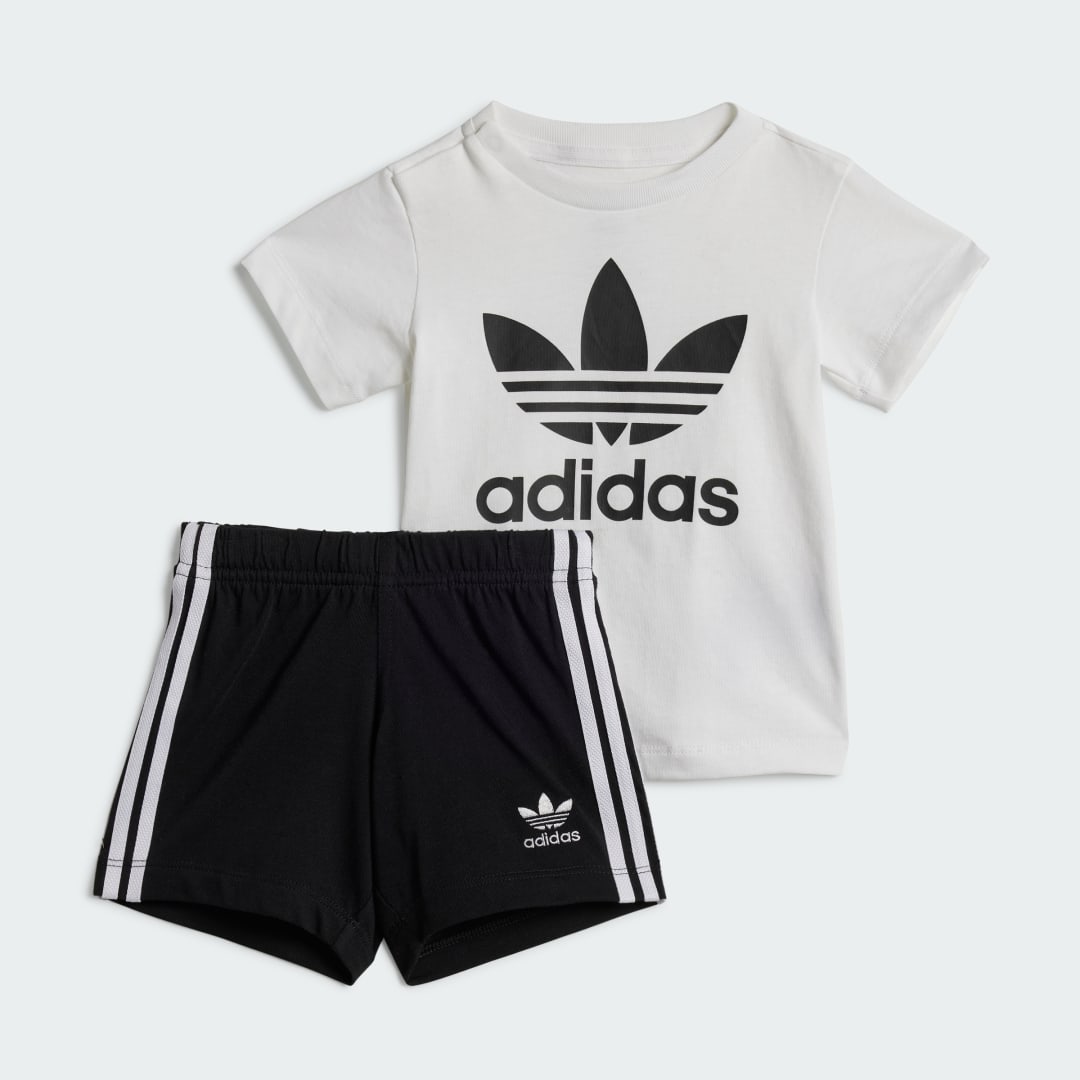 Verryttelypuku adidas Performance Shorts and Tee Set Valkoinen | JE0521, 0