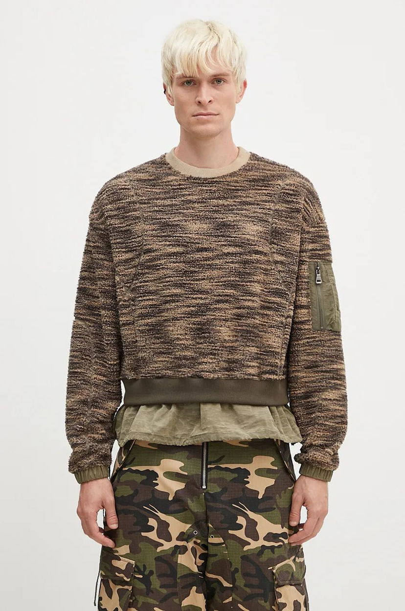Villapaita Andersson Bell Layered Fleece Sweater Vihreä | atb1171m
