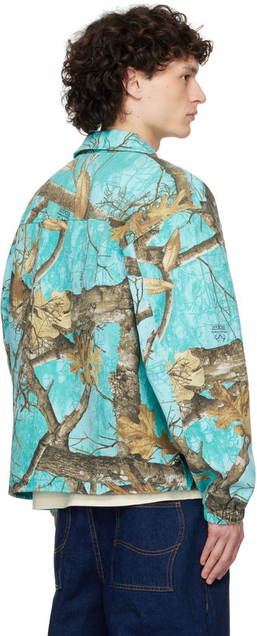 Tuulitakki Awake NY Awake NY Frayed Script Coach Jacket Turkoosi | AWK-SP25-OT004, 2