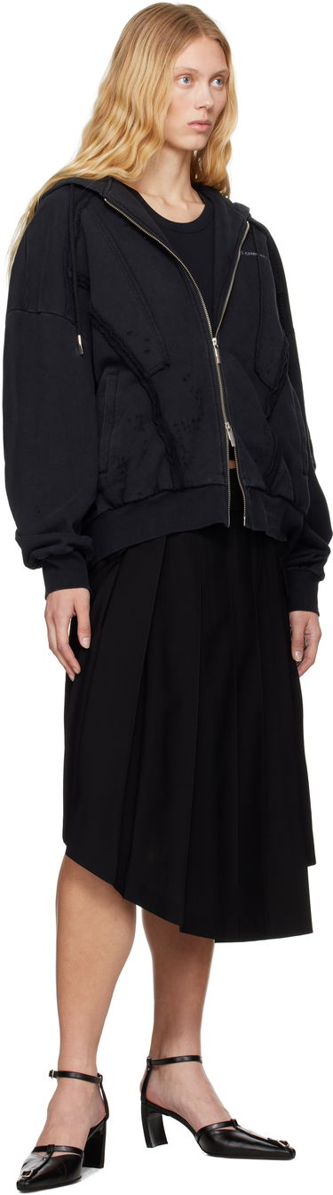 Hame Feng Chen Wang Feng Chen Wang Pleated Midi Skirt Musta | FUS19SK01B, 3