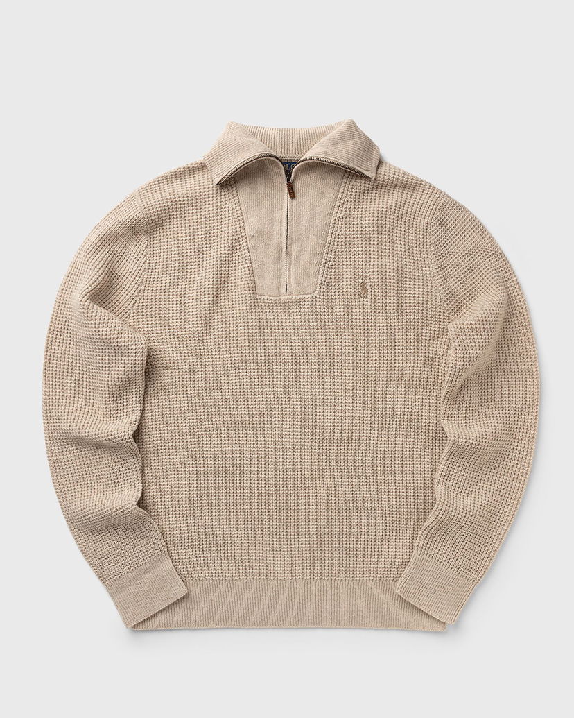 Villapaita Polo by Ralph Lauren Long Sleeve Waffle Knit Pullover Beige | 710941101004