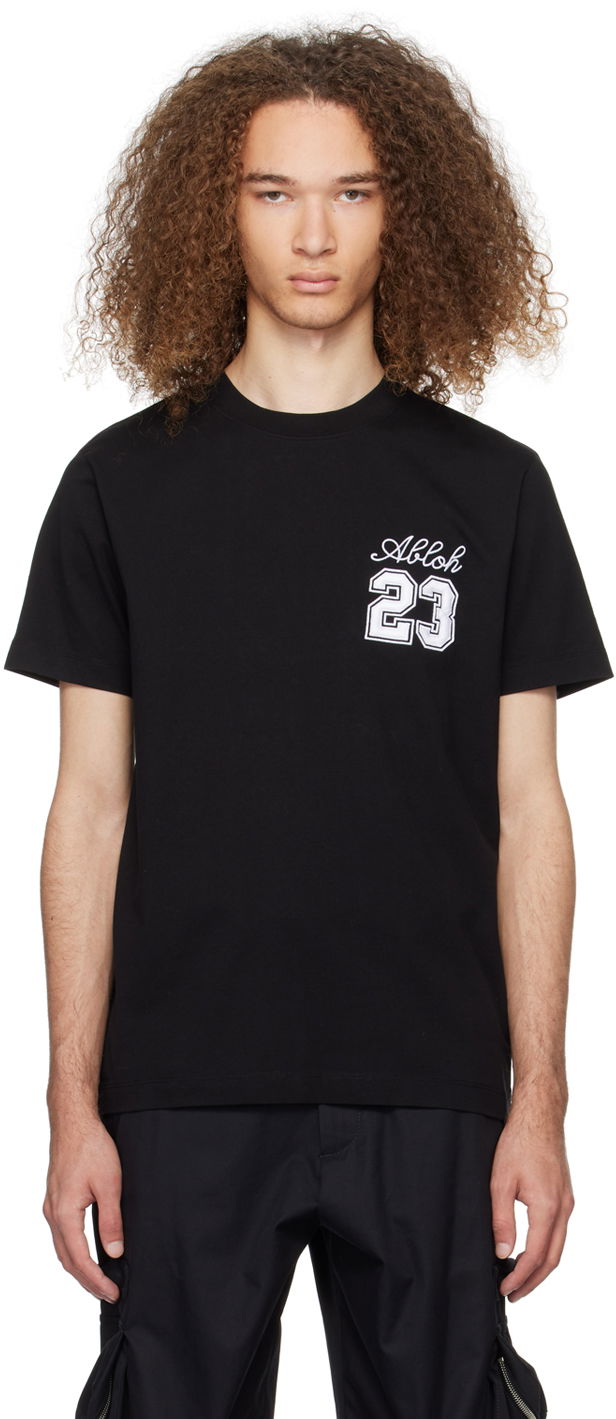 T-paita Off-White Black '23' T-Shirt Musta | OMAA027S24JER0051001