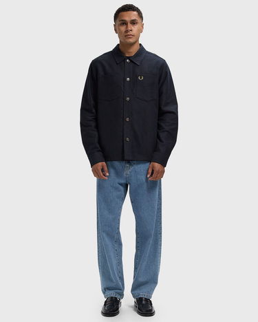 Paita Fred Perry Fred Perry Brushed Twill Overshirt Tummansininen | M1723-608, 2