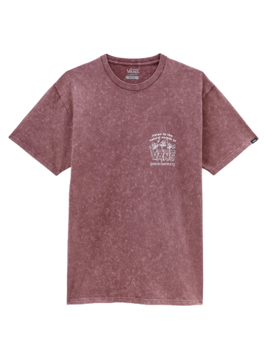 T-paita Vans Plant Harmony Acid Washed Tee Burgundia | VN0000M2ALI1