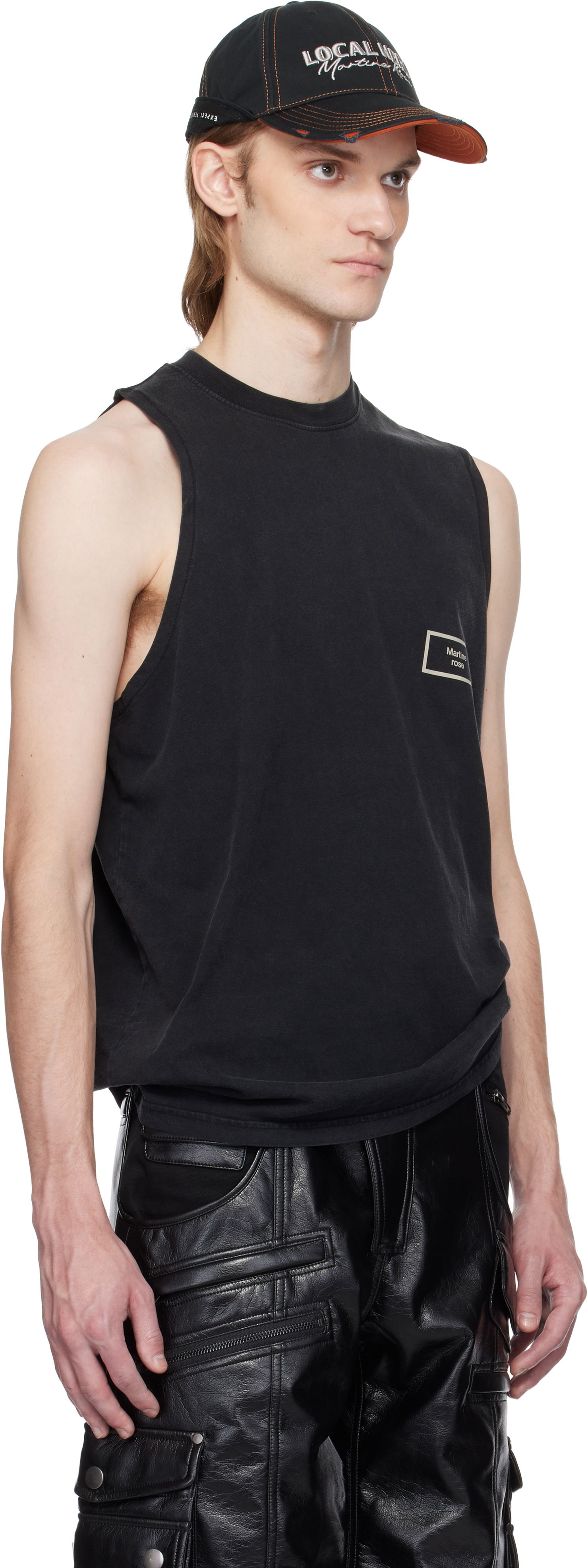 Tankkitoppi Martine Rose Martine Rose Logo Tank Top Musta | 622JE01002B, 1