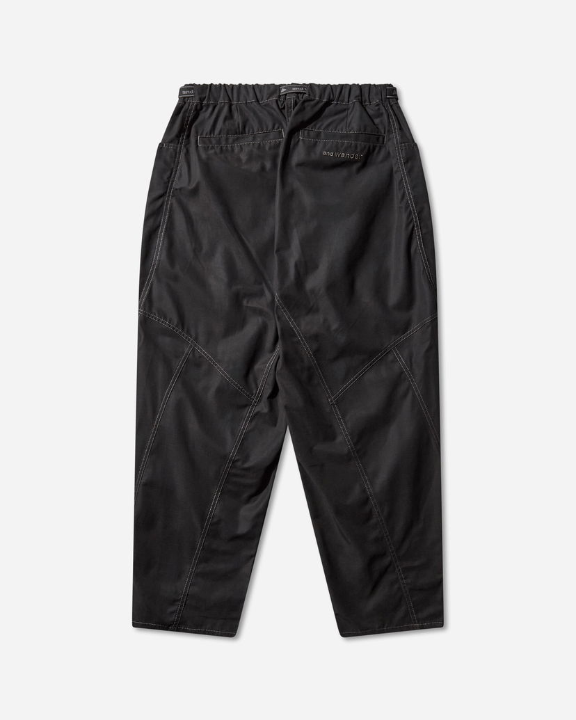 Housut and wander High Count Cloth Wide Pants Musta | 5745282097 010