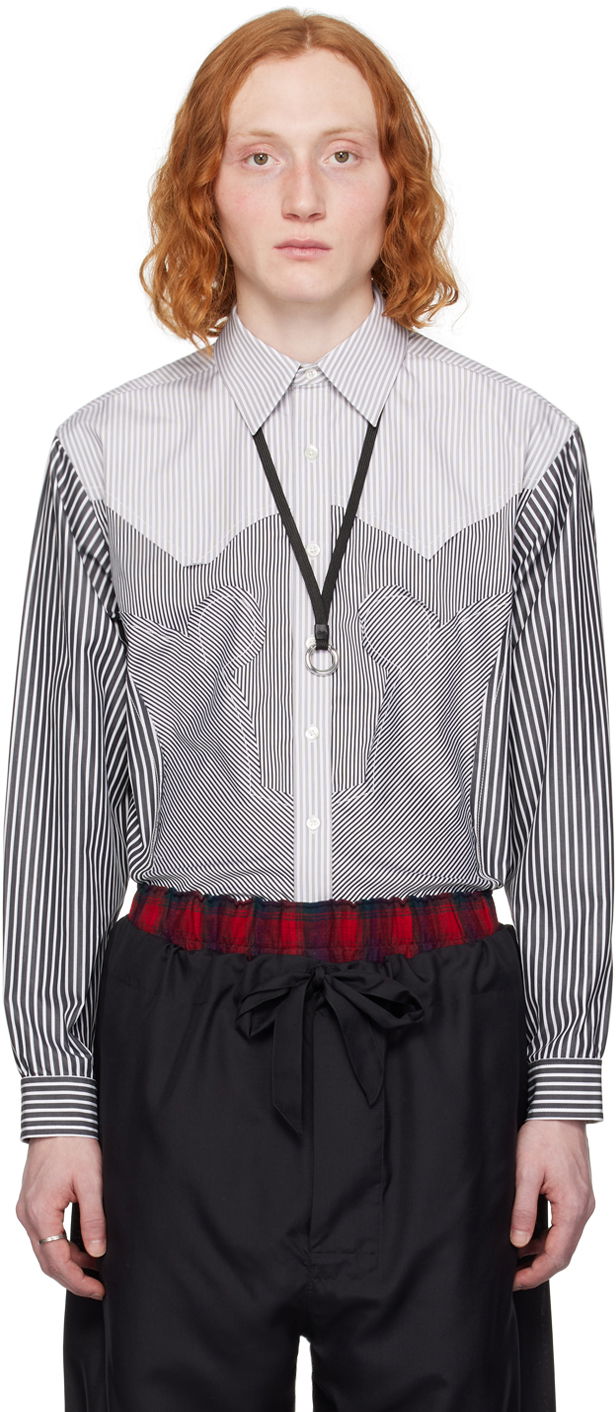 Paita Maison Margiela Patchwork Shirt Musta | S50DT0029 STZ129