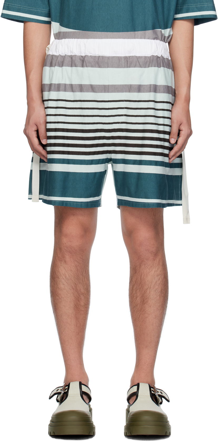 Shortsit Craig Green Craig Green Striped Wave Shorts Monivärinen | CGSS25CWOTRS85