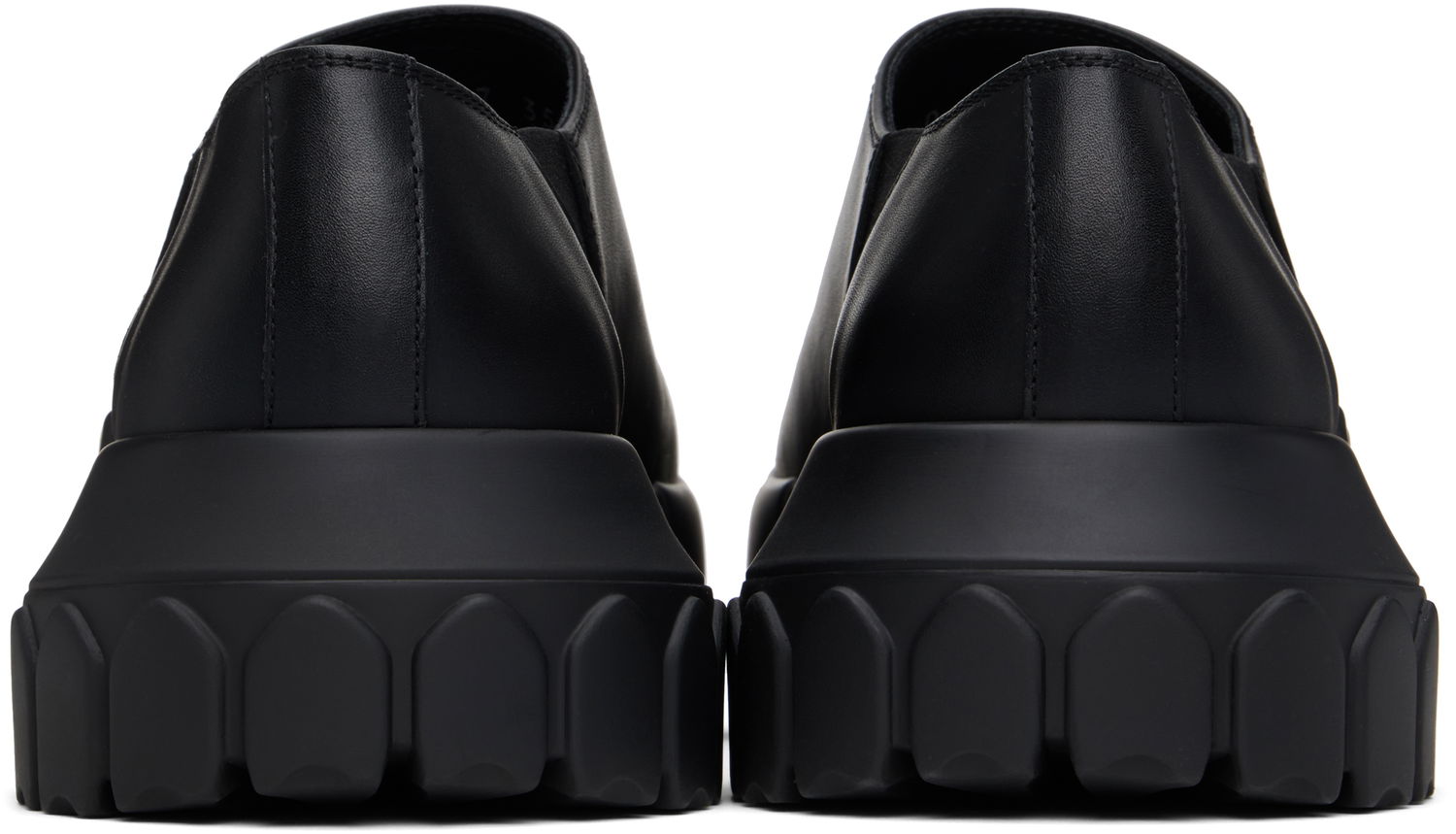 Vaatteet Rick Owens Rick Owens Hollywood Slip On Tractor Loafers Musta | RP01E7887 LOO, 1