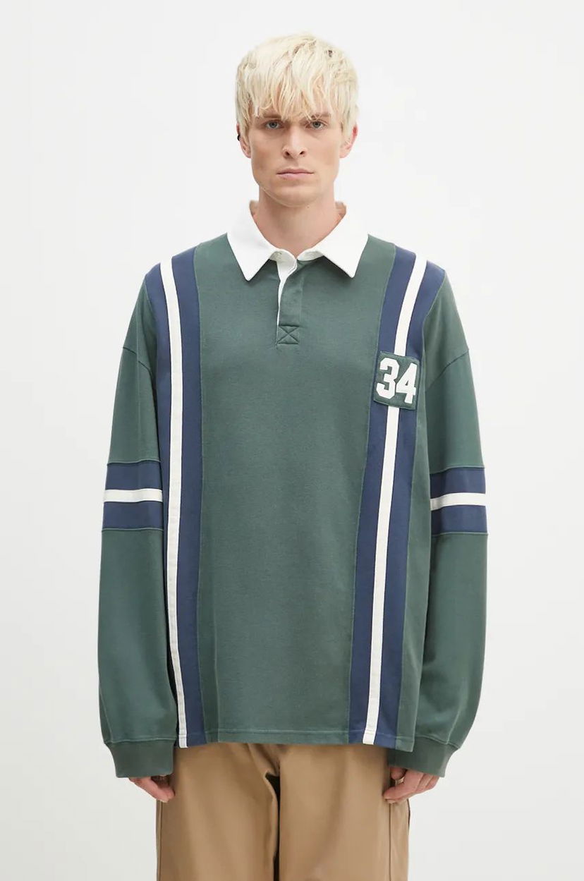 Poolopaita Ambush Rugby Shirt Striped Vihreä | BMGC002F24JER0015245