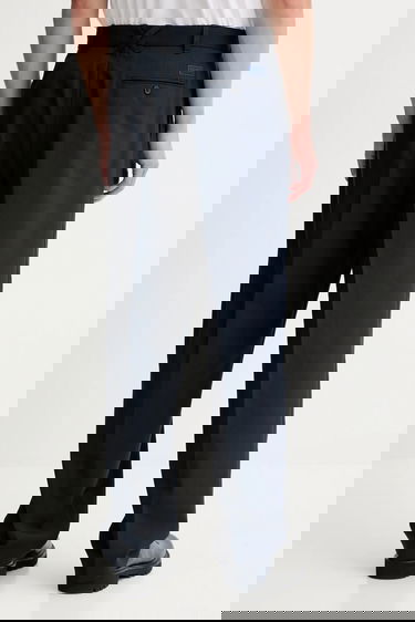 Housut KENZO Pleated Tailored Trousers Musta | FE65PA2149GE, 2