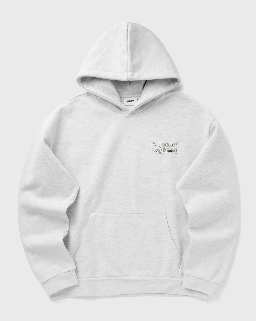Huppari OBEY Nico Heavy Hoodie Harmaa | 112470255-AGRY