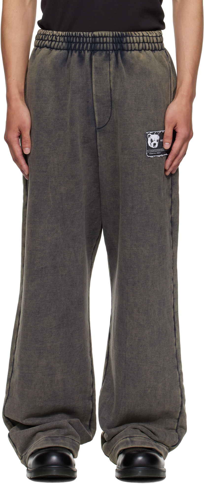Verryttelyhousut We11done We11done Teddy ID Jersey Sweatpants Harmaa | WD-TA2-25-707-U-CH