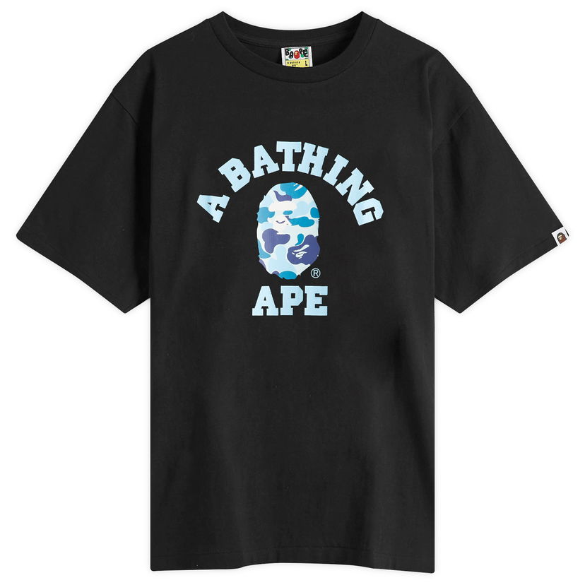 T-paita BAPE Abc Camo College T-Shirt, Size Large Musta | 001TEL301005M-BBU