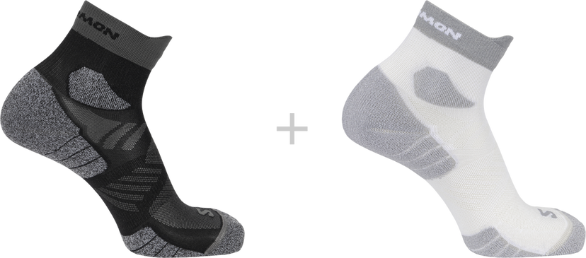 Sukat Salomon Salomon Aero Ankle Socks 2-Pack Harmaa | lc2627-0