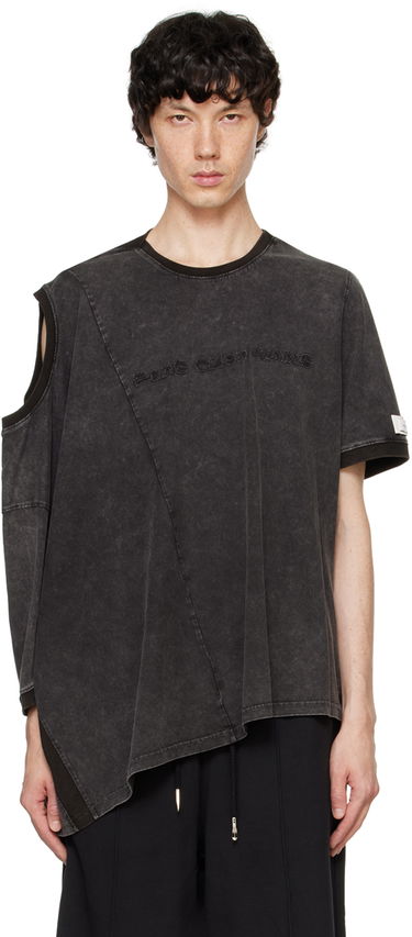 T-paita Feng Chen Wang Feng Chen Wang Deconstructed T-Shirt Musta | FUF18TS02, 0