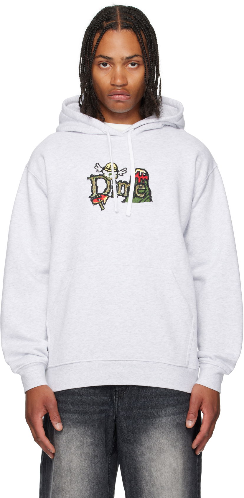 Huppari Dime Dime Classic Fuzzy Hoodie Harmaa | DIMESU2545ASH
