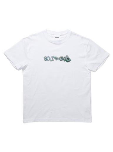 T-paita Soulland Tilting Logo T-shirt Valkoinen | 21162-1063