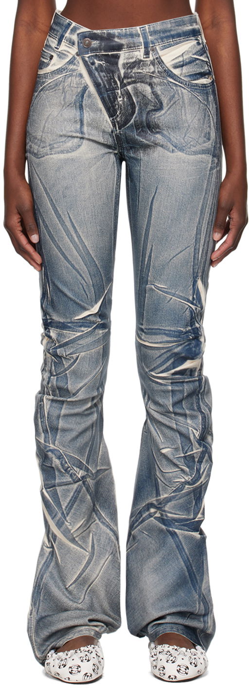 Jeans Ottolinger Ottolinger Exclusive Printed Jeans Sininen | 1701707