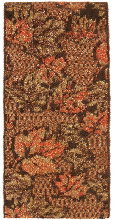Huivi ERL Lurex Raw Edge Scarf with Abstract Pattern Ruskea | ERL05K013, 2