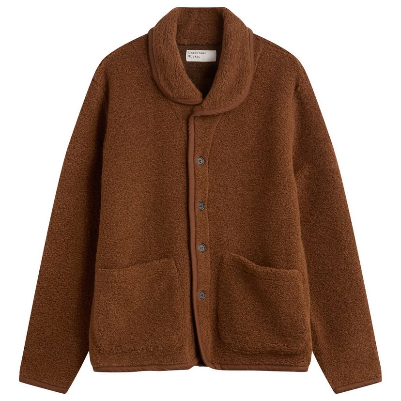 Takki Universal Works Universal Works Alvar Fleece Lancaster Jacket Ruskea | 33703-CMN