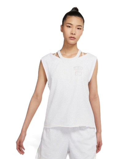 T-paita Nike Standard Issue "Queen Of Courts" Basketball Top W Valkoinen | CZ7221-051