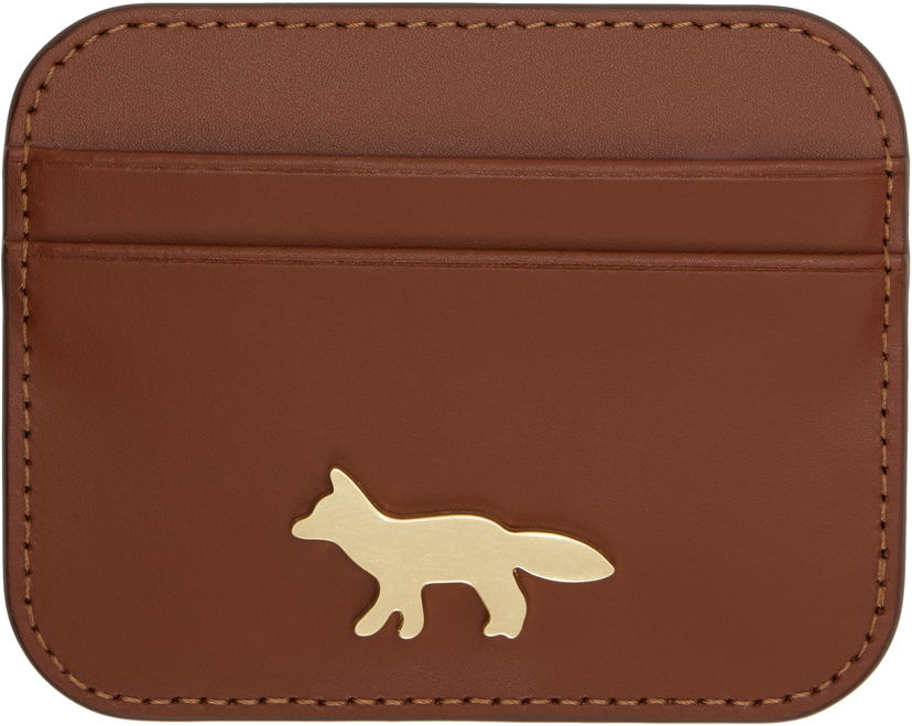 Lompakko MAISON KITSUNÉ Maison Kitsuné Edie Card Holder Ruskea | OW05700LR0001