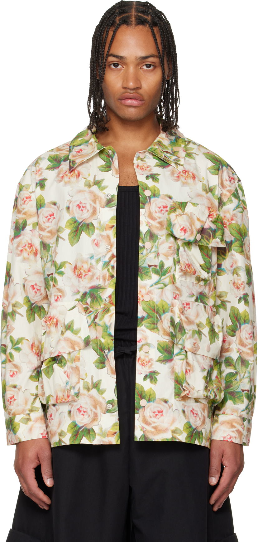 Paita Simone Rocha Simone Rocha Multi Pocket Snap Shirt Monivärinen | 5381D 1268