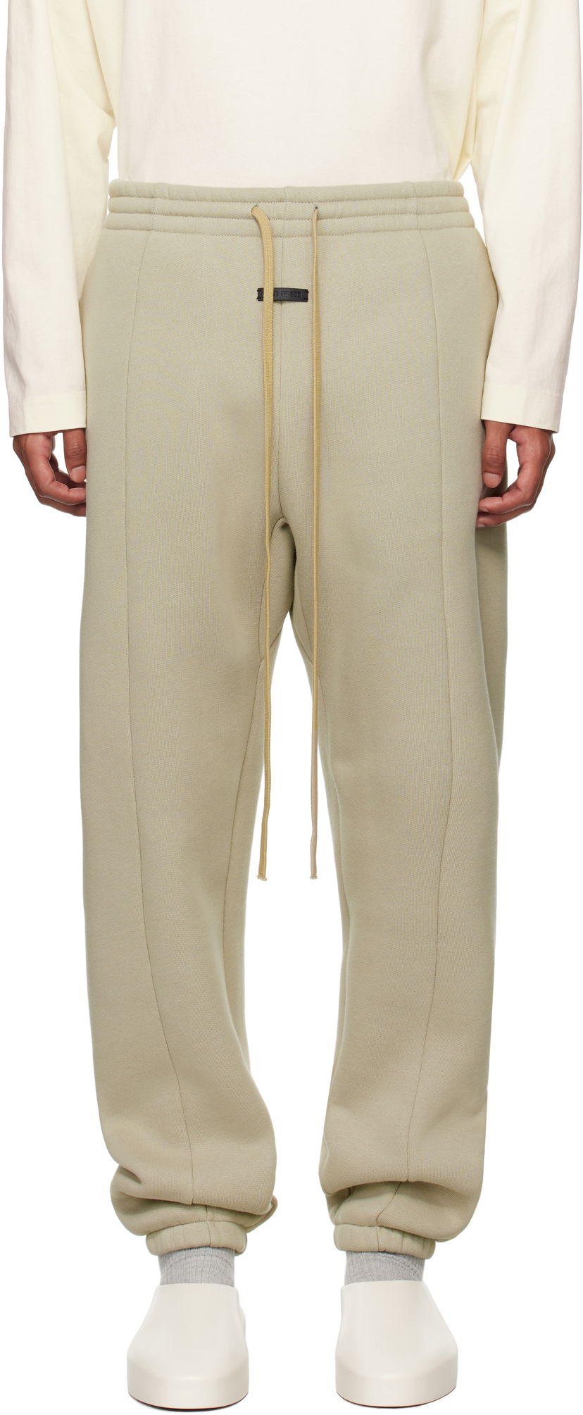 Verryttelyhousut Fear of God Fleece Sweatpants Beige | FG24FW40-648FLC