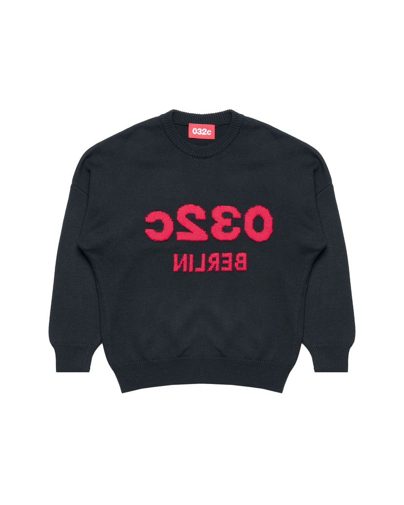 Villapaita 032C 032c ''Selfie'' Knit Sweater Tummansininen | S25-URK-1511-000