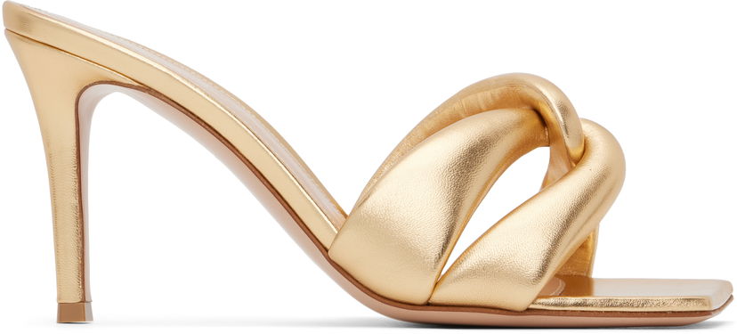 Tennarit ja kengät Gianvito Rossi Amour Heeled Mules Metallinen | G10012-85RIC-NPS