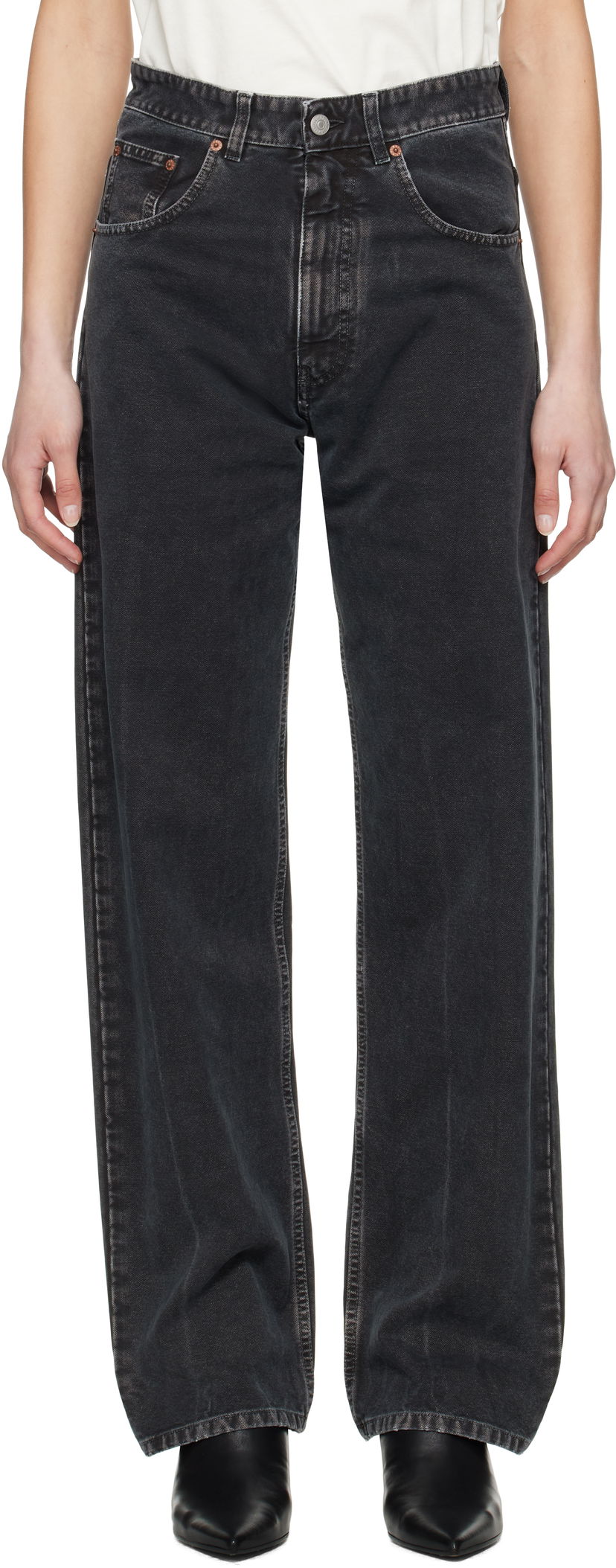 Jeans Maison Margiela MM6 Maison Margiela 5 Pocket Jeans Musta | SH0LA0010 M35249