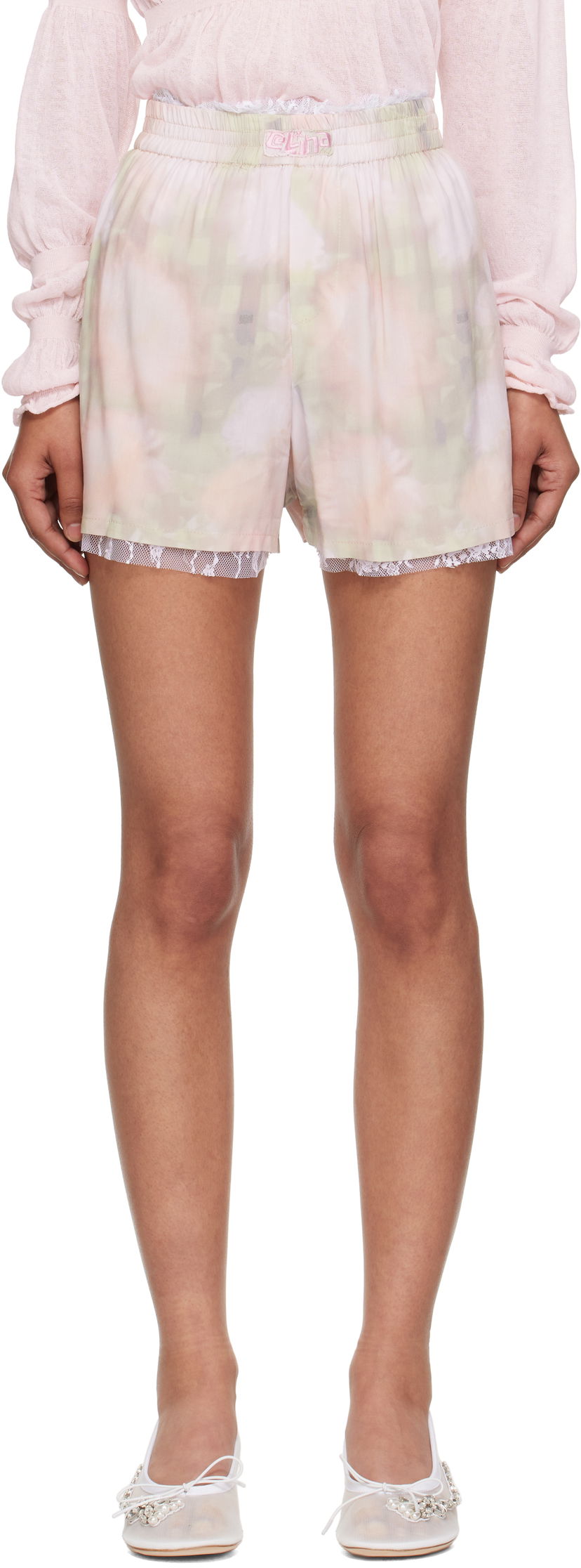Shortsit Collina Strada Collina Strada Tie-Dye Mini Boxer Shorts Vaaleanpunainen | XX6008