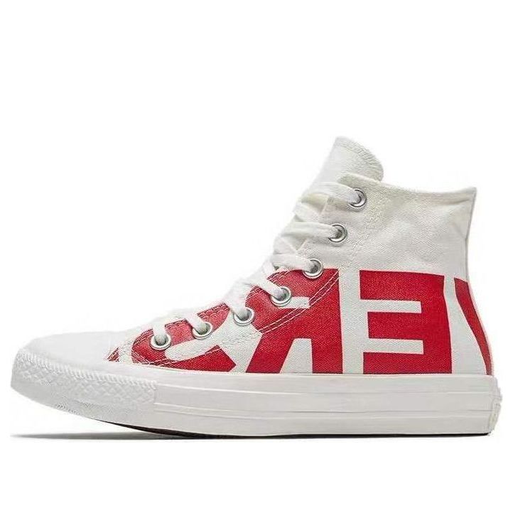 Tennarit ja kengät Converse Chuck Taylor All Star Print Hi 'Wordmark' Valkoinen | 159532F