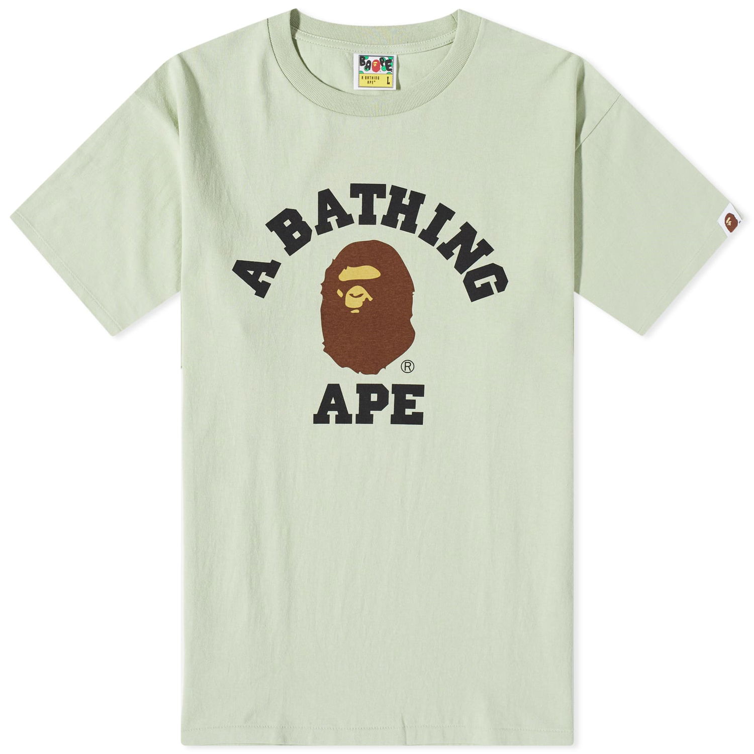 T-paita BAPE Pigment College T-Shirt Green Vihreä | 001TEJ301021M-GRN, 0