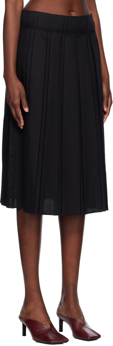 Hame Jil Sander Jil Sander Pleated Midi Skirt Musta | J02MA0256_J40217, 1