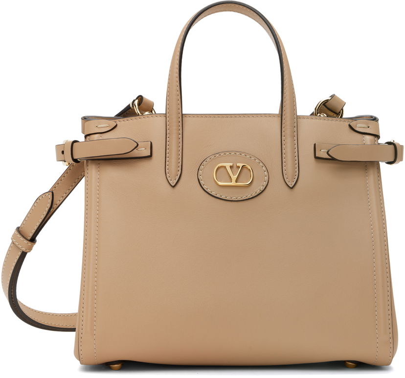 Kangaskassi Valentino Valentino Garavani Antibes Small Tote Beige | 6W0B0R20CVC
