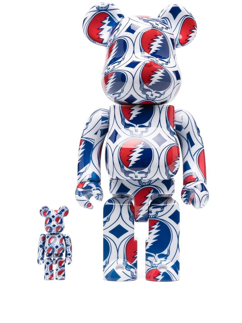 Keräilykelpoinen Medicom Toy Grateful Dead 100% and 400% figure set - White Valkoinen | 14GDSTEALFW19307910