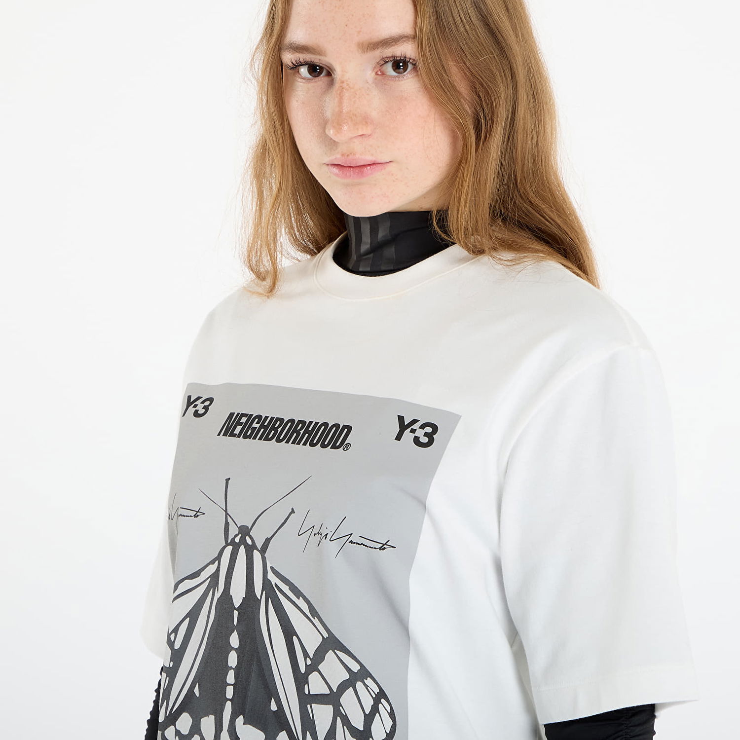 T-paita Y-3 Y-3 x Neighborhood Graphic Tee Valkoinen | JX7437, 1