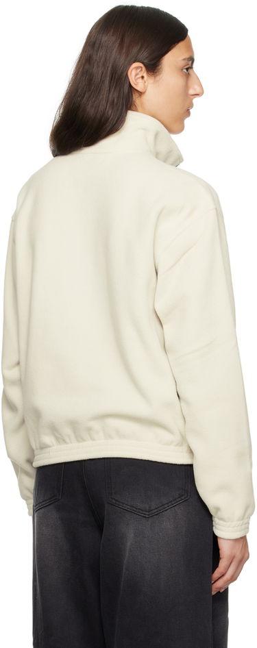 Huppari We11done Pony Fleece Half-Zip Sweatshirt Valkoinen | WD-TS3-23-893-U-WH, 2