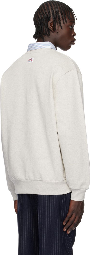 Huppari A.P.C. Label H Crewneck Sweatshirt Harmaa | COHCM-H27964, 2