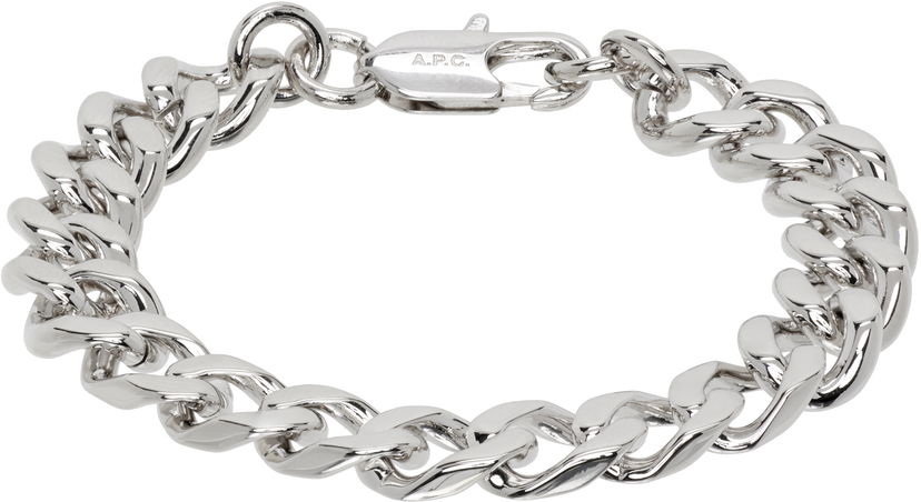 Rannerengas A.P.C. A.P.C. Silver-Tone Maxi Chain Bracelet Metallinen | MEAEC-M70904