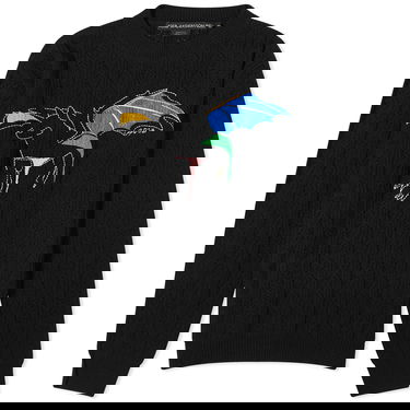 Villapaita Andersson Bell Dragon Summer Crew Neck Sweater Musta | ATB1041U-BLACK, 0