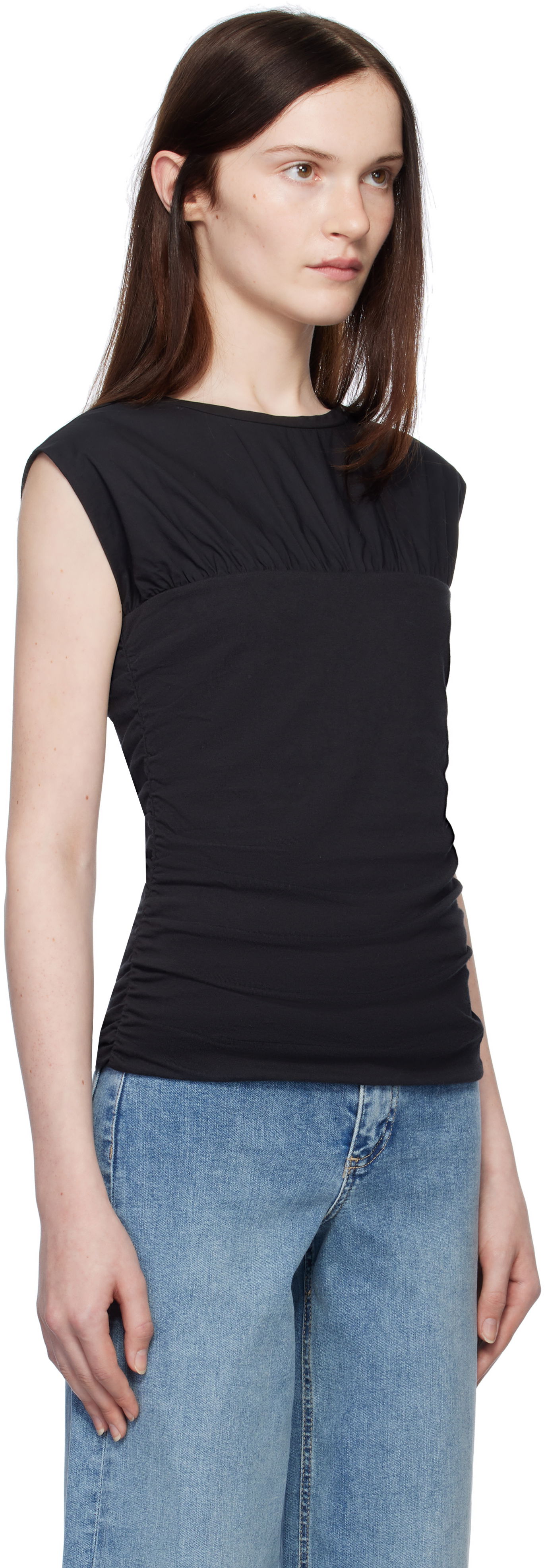 Tankkitoppi rag & bone Rag & Bone Mica Banded Top Musta | WCC24HT009M409, 1