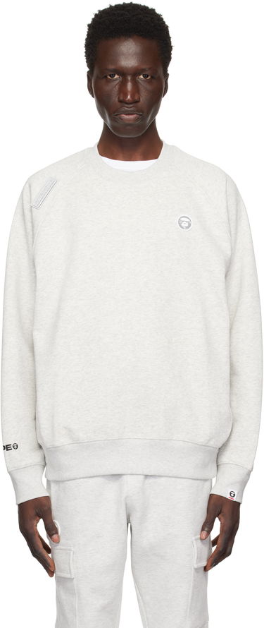 Huppari AAPE by A Bathing Ape AAPE by A Bathing Ape 'AAPE Now' Raglan Sweatshirt Harmaa | AAPSWMB319XANWH2, 0