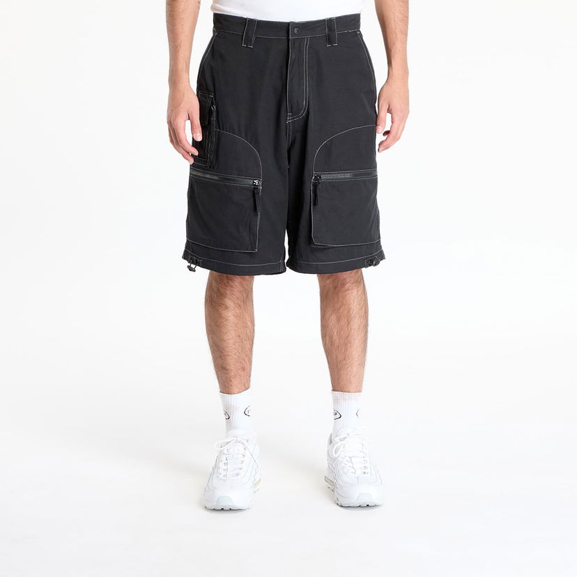 Shortsit Pleasures PLEASURES Raider Cargo Shorts Musta | P25SU026 BLACK